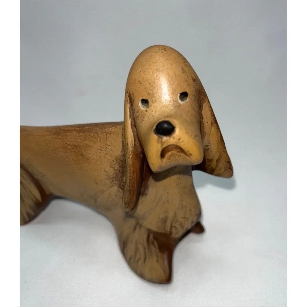 Lynda Pleet Menagerie Dog Figurine Cocker Spaniel Brown Tan 1994 Collectable